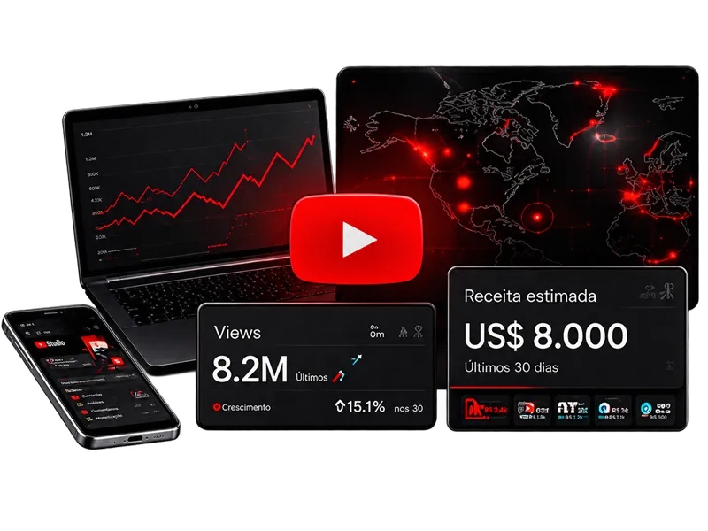 Dashboards e Resultados YouTube Dark